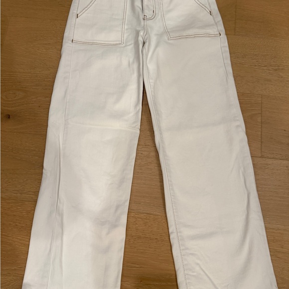 FRAME White Wide-Leg Pants 26 - Picture 3 of 8